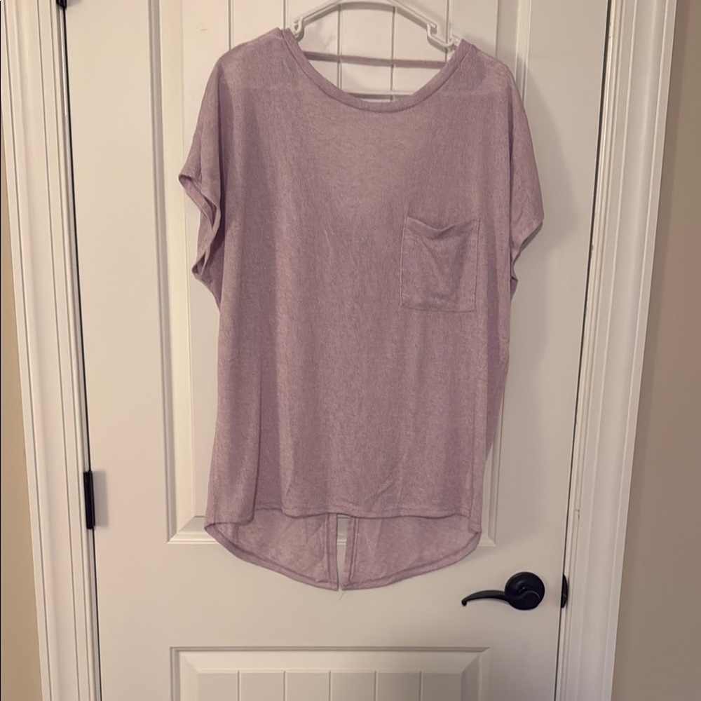 Lavender Medium Women's boutique Top with Pocket
